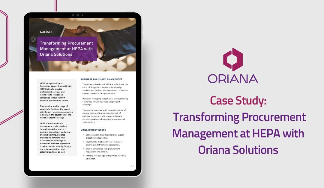 Case Study: Transforming Procurement Management at HEPA with Oriana Solutions