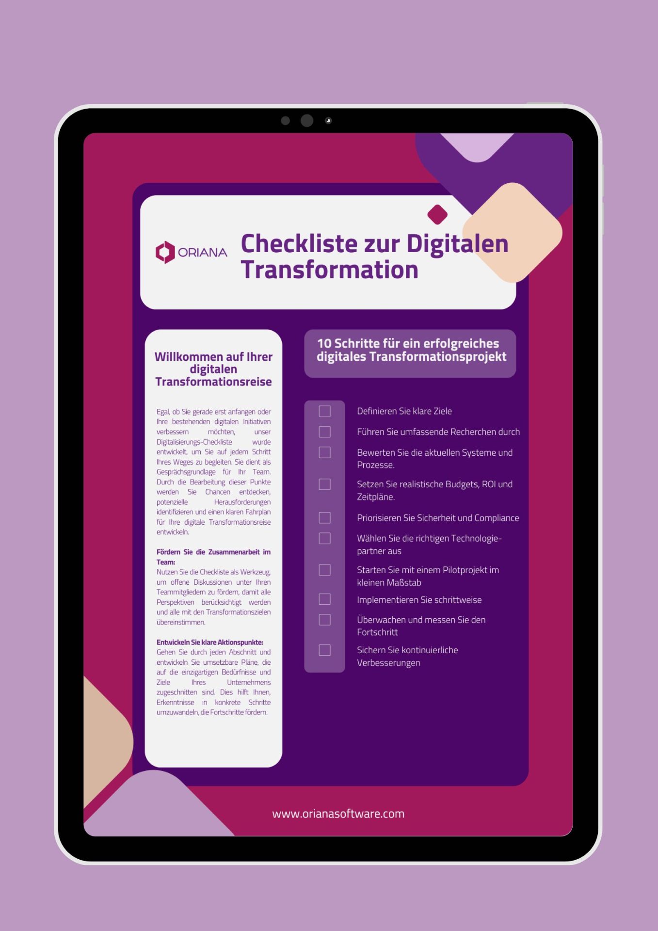 Checkliste zur Digitalen Transformation